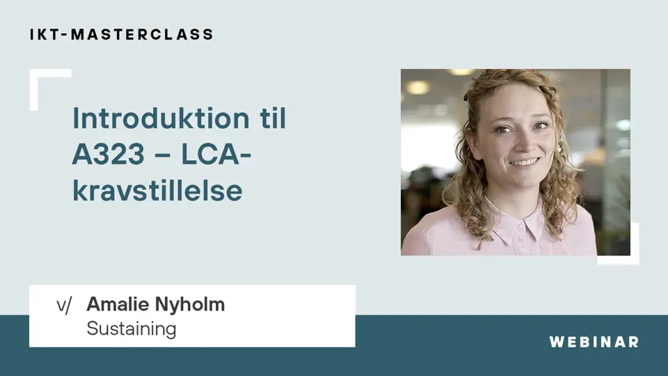 Introduktion Til A323 – LCA Kravstillelse