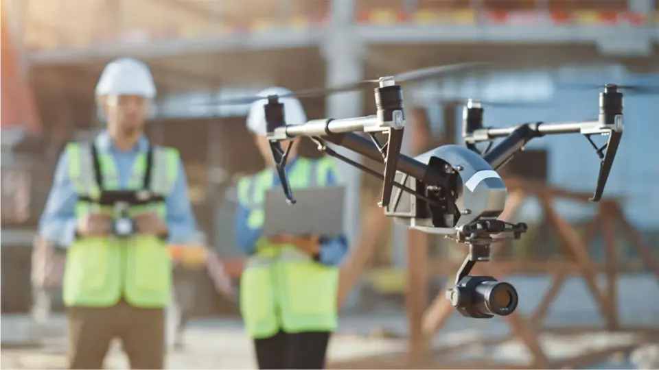 Pionerprojekter Drone Byggeplads