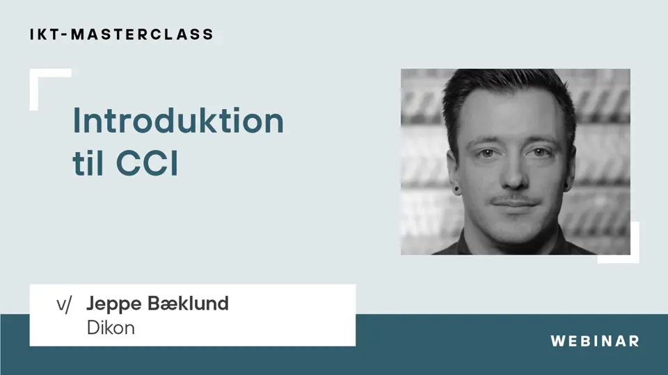 Introduktion Til CCI I Forhold Til Anlæg