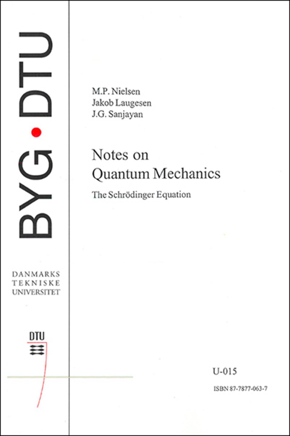 Notes Quantum Mech