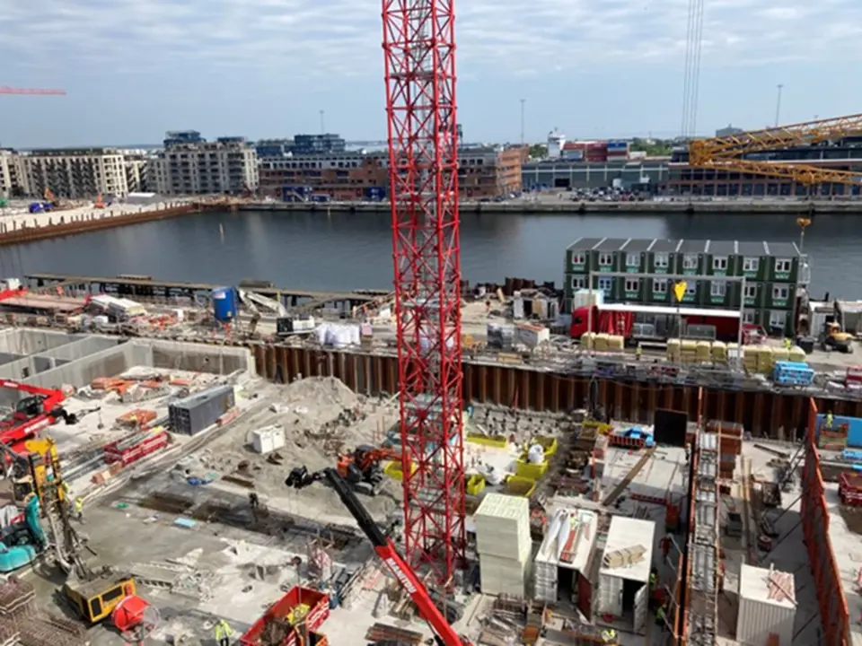 Kran Nordhavn Byggeplads