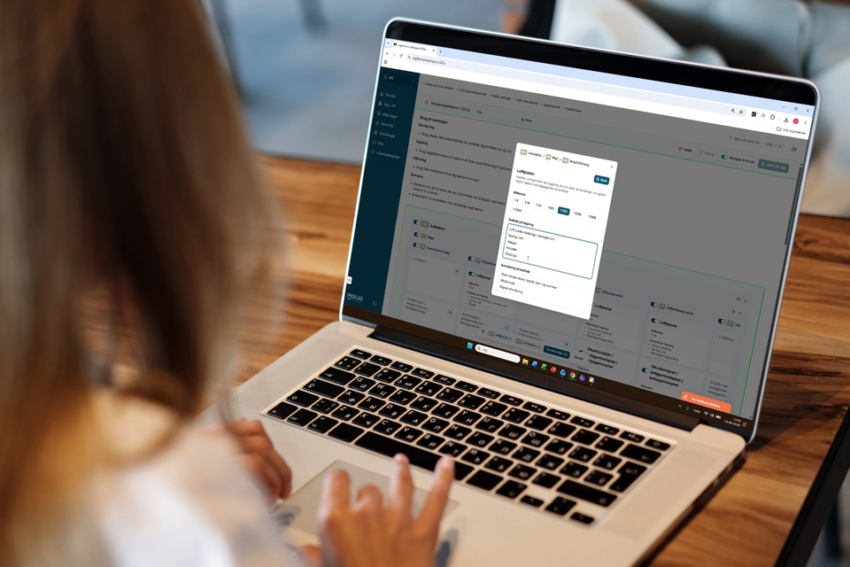 C223a Kvinde Arbejder På Computer