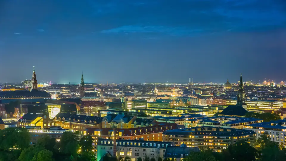 København Skyline Aften Buildingsmart 2