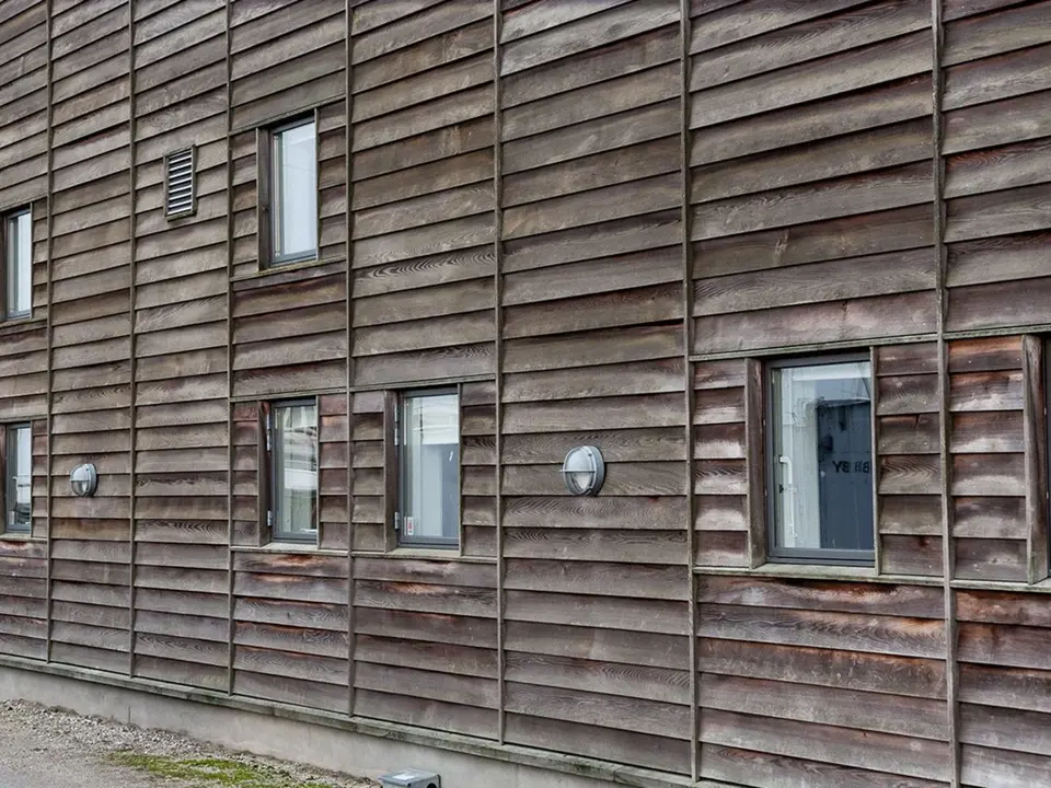 Hus Facade Træ Bæredygtigt