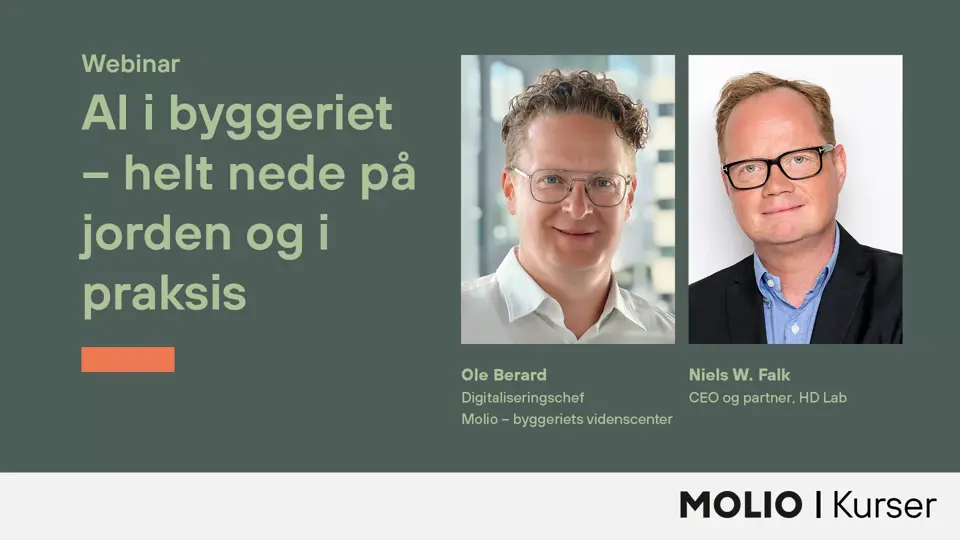 Webinar AI I Byggeriet Header