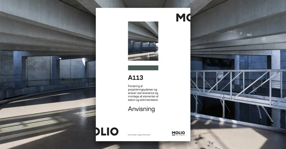 A113 - Fordeling af projekteringsydelser og ansvar ved leverance og montage af elementer af beton og letklinkebeton