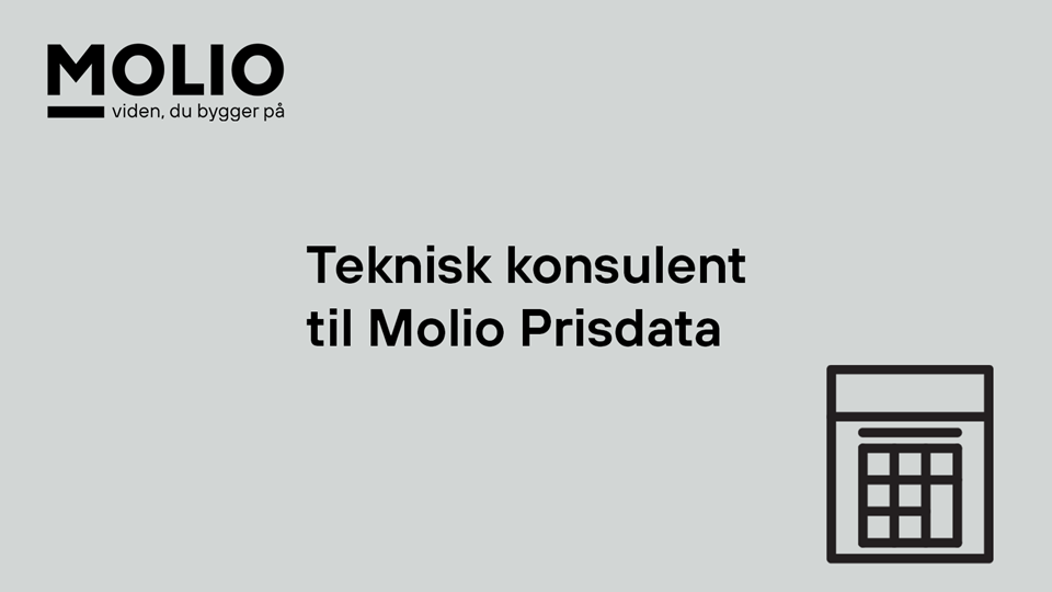 Teknisk Konsulent Til Molio Prisdata 2